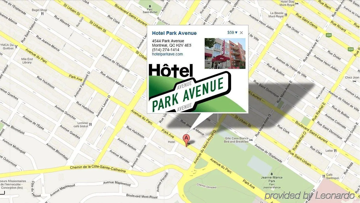Hotel Park Avenue Montreal 0*,  Canada